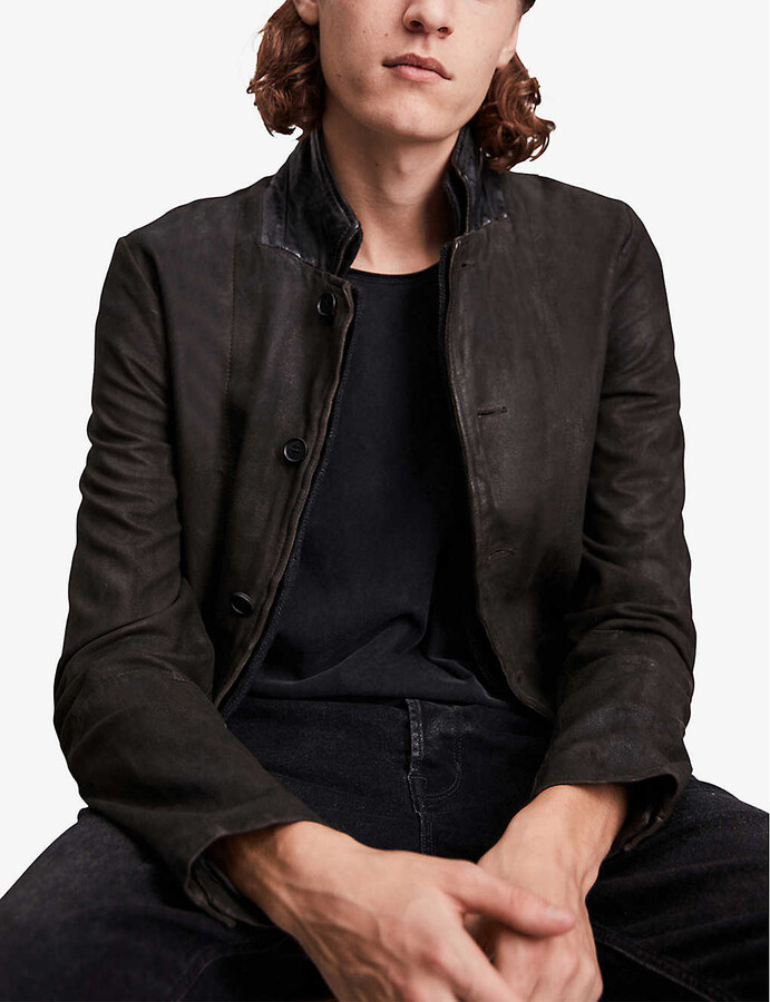 survey leather blazer