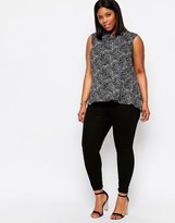Thumbnail for your product : Koko Plus Sleeveless Shirt In Scratch Print