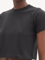 Thumbnail for your product : x karla The Baby Cotton Cropped T-shirt - Black