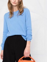 Thumbnail for your product : N.Peal Mini Cable Crew-Neck Cashmere Jumper