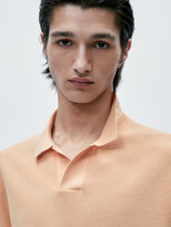 Thumbnail for your product : Massimo Dutti Smocked Cotton Polo Sweater