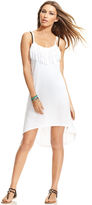 Thumbnail for your product : Miken Fringe High-Low Dress Cover Up