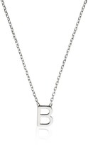 Thumbnail for your product : Lily & Roo - Solid White Gold Miniature Initial Letter Necklace