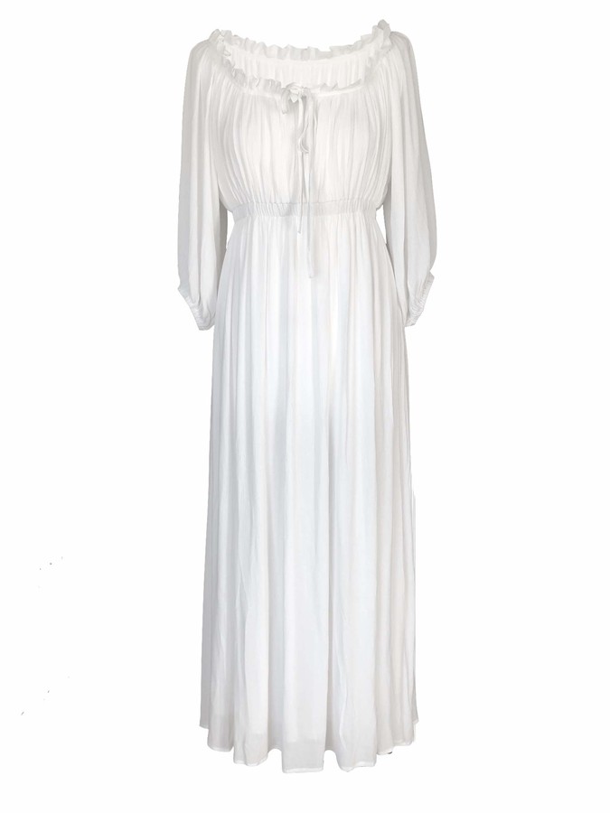 Kim Zy White Bohemian Gown - Renaissance Regency era - Jane Austen ...