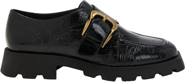 Katy Perry Women's Daarling Buckle Flat In Black Leather