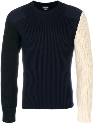 Calvin Klein contrast knit sweater