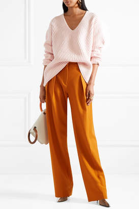 Acne Studios Deborah Ribbed Wool Sweater - Pastel pink