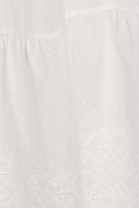 Vanessa Bruno Ghali Broderie Anglaise Cotton Maxi Skirt