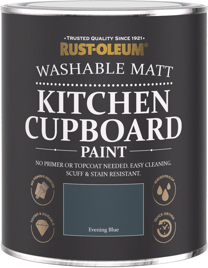 Rust Oleum RustOleum Kitchen Cupboard Paint Evening Blue ShopStyle