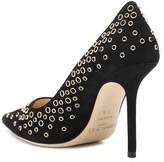 Thumbnail for your product : Jimmy Choo Love 100 embellished suede pumps