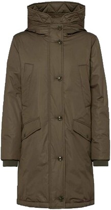 Marc O'Polo Women's 71123 Parka with Down Feather Filling Water-Repellent Jacket Down Coat with Striking Hood