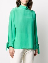 Thumbnail for your product : Jejia Back Buttoned Silk Blouse