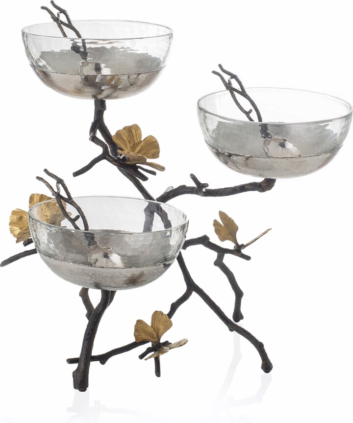 Michael Aram Butterfly Gingko Triple Bowl Set