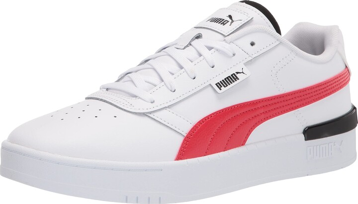 puma red leather shoes