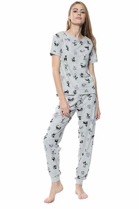 Ladies Ex M&S Pjs Womens Pyjama Set Cotton Nightwear Lounge Plus Size Xmas Gift 
