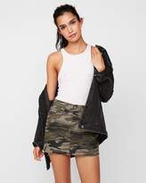 Thumbnail for your product : Express Mid Rise Camo Twill Mini Skirt