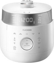 Cuckoo Electronics CUCKOO 10-Cup Induction Heating Twin Pressure Rice Cooker with Nonstick Inner Pot, 25 Menu Modes, 3 Voice Guide, Auto Clean (White) ) CRP-LHTR1009FW