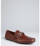 Thumbnail for your product : Ferragamo brown leather 'Parigi' buckle loafers