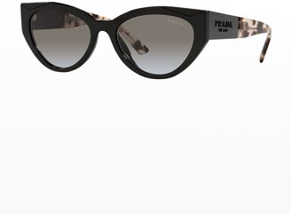 Prada Transparent Acetate Cat-Eye Sunglasses - ShopStyle