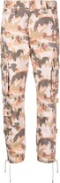 Camouflage-Print Cropped Trousers 