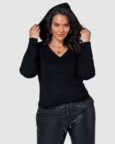 Thumbnail for your product : Something 4 Olivia - Women's Black Jumpers - Odette Hoodie - Size One Size, 10/12 at The Iconic