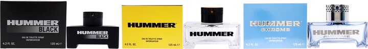 Hummer Kit by for Men - 3 Pc Kit 4.2 oz EDT Spray,4.2oz Black EDT Spray, 4.2oz Chrome EDT Spray