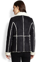 Thumbnail for your product : Design History Draped Faux Shearling Jacket