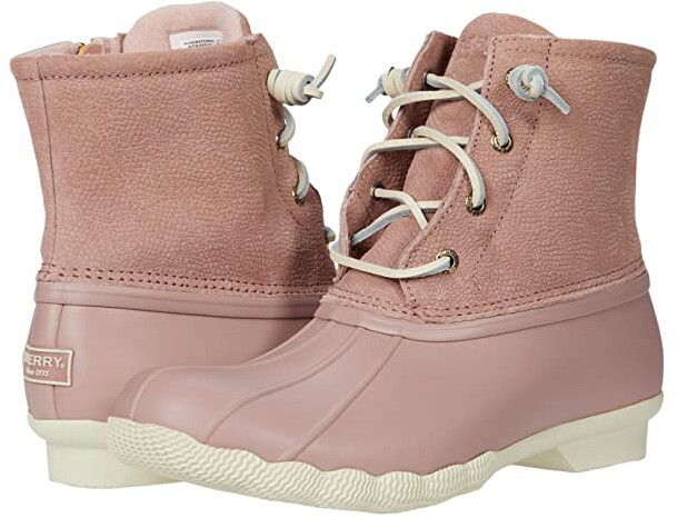blush sperry duck boots