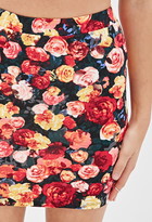 Thumbnail for your product : Forever 21 Rose-Print Pencil Skirt