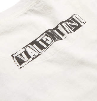 Valentino Printed Cotton-Jersey T-Shirt