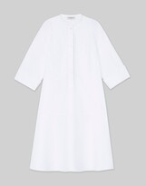 Thumbnail for your product : Lafayette 148 New York Organic Cotton Poplin Tuxedo Bib Dress