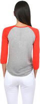 Thumbnail for your product : Demy Lee Kenzie Top in Heather Grey/Red