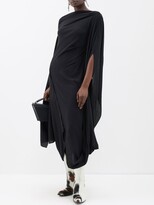 Thumbnail for your product : Acne Studios Deba Asymmetric Draped-jersey Midi Dress