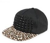 Thumbnail for your product : Big Buddha Studded Leopard Baseball Cap
