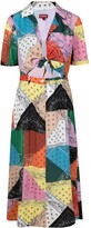 Thumbnail for your product : STAUD Bandana-Print Knot-Detail Dress