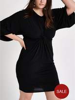 Thumbnail for your product : RI Plus Ruffle Knot Front Dress - Black