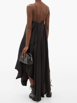 Thumbnail for your product : Ann Demeulemeester Magya Draped Satin Slip Dress - Black