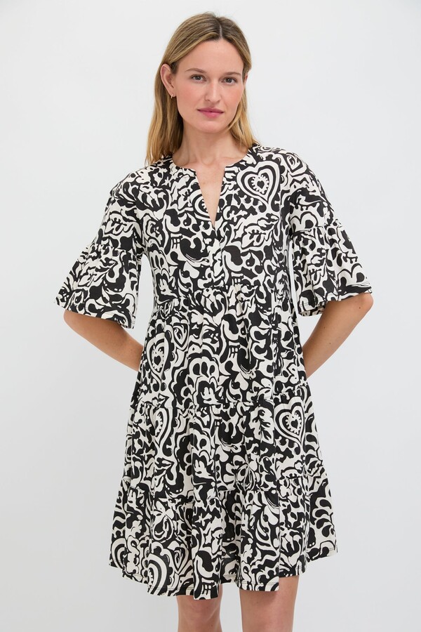Weekend Max Mara Black Batik Ely Jersey Dress
