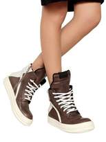 Thumbnail for your product : Rick Owens Geobasket Leather High Top Sneakers