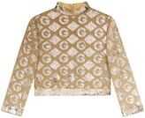 Thumbnail for your product : Gucci Lame G rhombi jacquard top