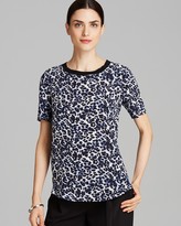 Thumbnail for your product : Rebecca Taylor Top - Lynx Print