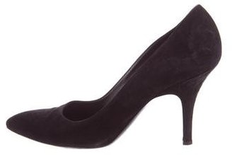 Hermes Pointed-Toe Suede Pumps