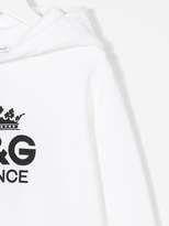 Thumbnail for your product : Dolce & Gabbana Kids branded hoodie