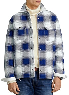 Polo Ralph Lauren Plaid Fleece Shirt Jacket - ShopStyle Outerwear