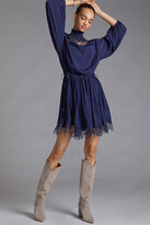 Thumbnail for your product : Magali Pascal Silky Lace Mini Dress By Magali Pascal in Blue Size S