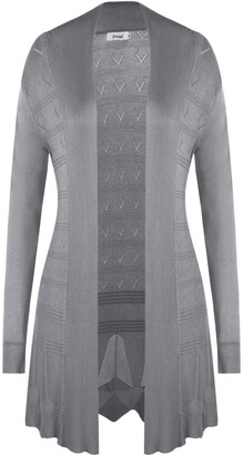 Grey Waterfall Cardigan | Shop the world's largest collection of fashion |  ShopStyle UK