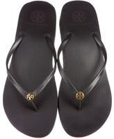 Thumbnail for your product : Tory Burch Rubber Flip Flop Wedges