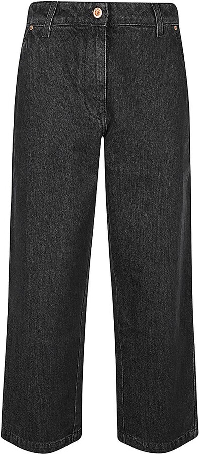 Aspesi Denim High-Waisted Trousers