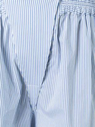 Jil Sander Navy striped panel detail shorts