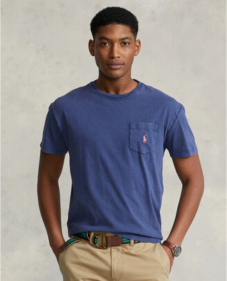 Polo Ralph Lauren Custom Slim Cotton-Linen Pocket T-Shirt - ShopStyle